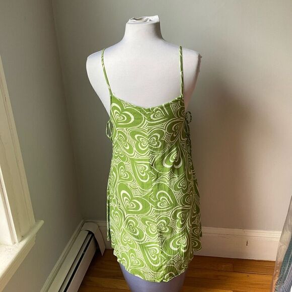 Lisa Says Gah Brat Slime Green Sundress, Small - Picture 7 of 16